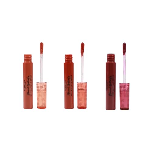 Profusion Cosmetics Empowered Butterfly Soft Matte Lip Creme Set is a Versatile Beauty Essential Trio of Soft Matte Lip Cremes for any Occasion, Providing Day to Night Elegance