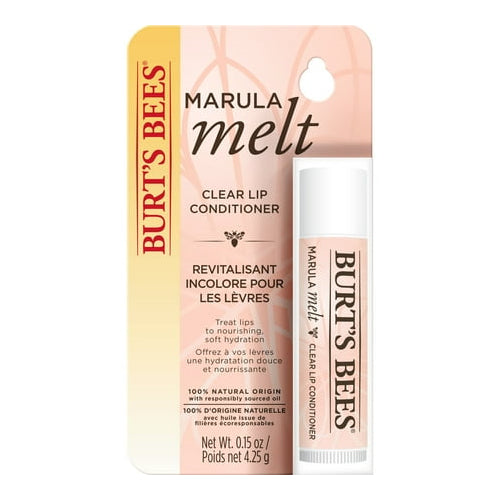 Burts Bees Marula Melt Lip Conditioner, 100% Natural Origin, 0.15 Ounces