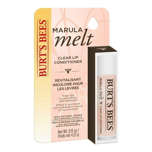 Burts Bees Marula Melt Lip Conditioner, 100% Natural Origin, 0.15 Ounces