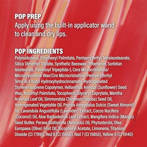 POP Beauty PLUMP POUT | WATERMELON WOW - Plumping Lip Oil, Hydrating Lip Gloss, Long Lasting Nourishing Lip Glow Oil Non-sticky