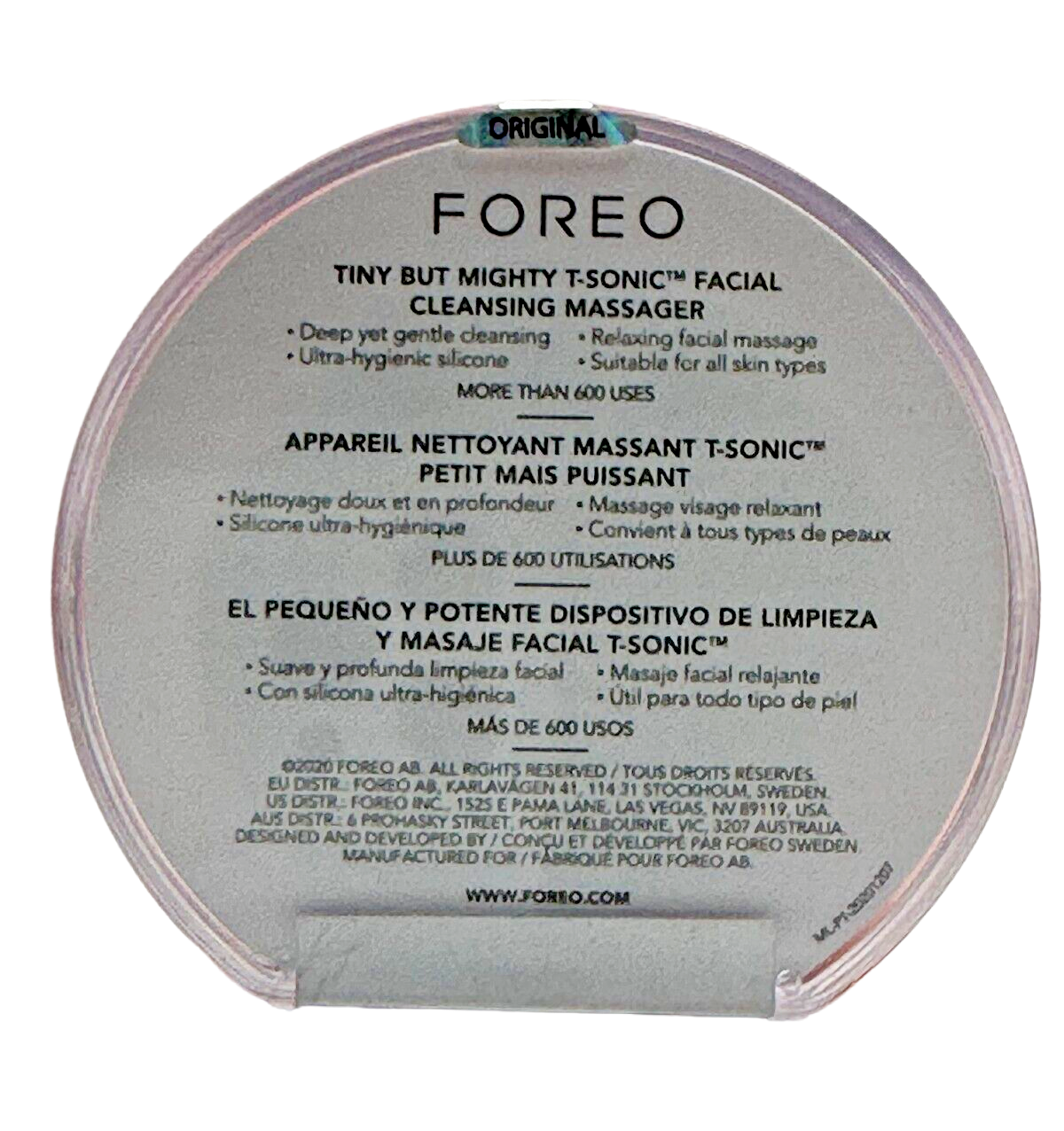 Foreo Luna Play Plus 2 Waterproof Facial Cleansing Brush, Peach of Cake