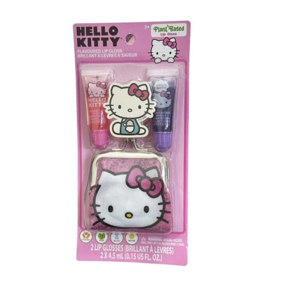 Hello Kitty Lip Gloss With Coin Purse Set