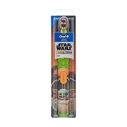 Oral-B Kid's Battery Toothbrush Featuring Lucas Film's Mandalorian, for Children 3+