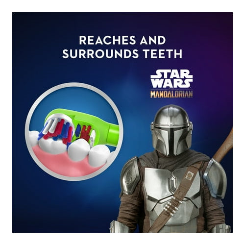 Oral-B Kid's Battery Toothbrush Featuring Lucas Film's Mandalorian, for Children 3+