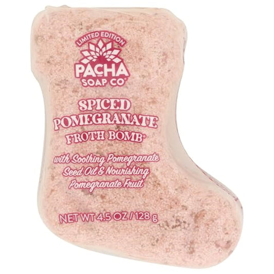 PACHA SOAP Spiced Pomegranate Froth Bomb, 4.5 OZ