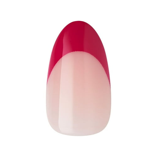 KISS imPRESS Holiday Press on Nails, Design, Yule Be Happy, Pink, Medium Almond, 30 Count