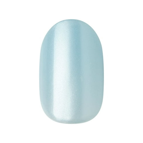 KISS imPRESS Holiday Press on Nails, Design, Frosty Tale, Blue, Short Oval, 30 Count