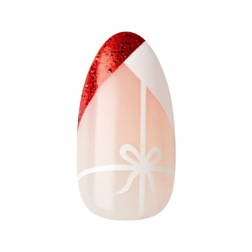 KISS imPRESS Press on Nails, Holiday Gift Set Holiday, Gift Set 03, Multicolor, Medium Almond, 90 Count