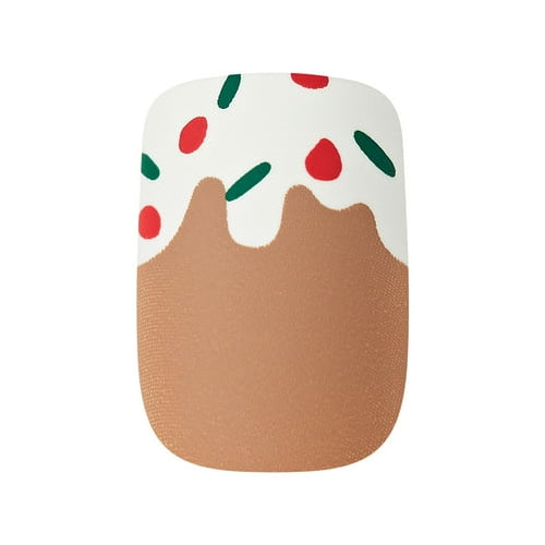 KISS Voguish Fantasy, Holiday Press on Nails, Silent Angels, Multicolor, Short Squoval, 28 Count
