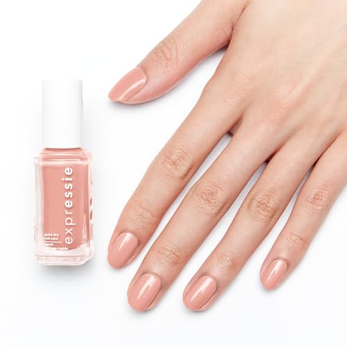 Essie expressie, Quick-Dry Nail Polish, 8-Free Vegan, Soft Pink Beige, Crop Top & Roll, 0.33 fl oz