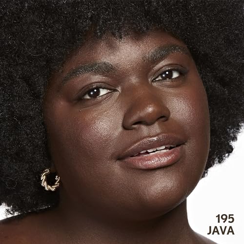 COVERGIRL Clean Invisible Foundation Makeup, Dewy & Glowy Natural Finish, Buildable Coverage, Skin-Like Smooth Look, Vegan, Java, 1oz