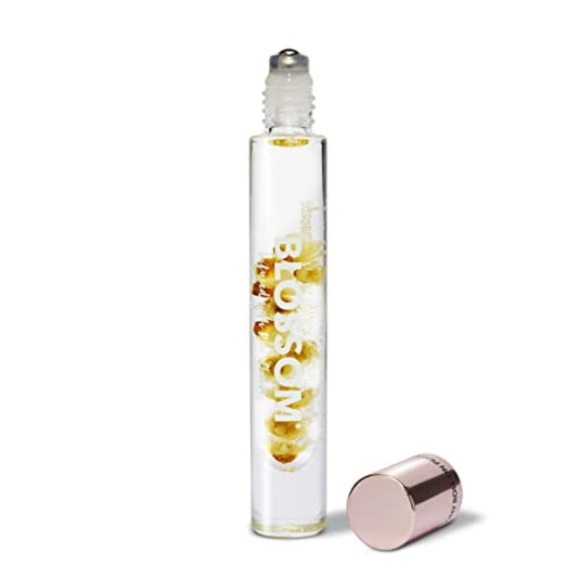 Blossom Roll on Perfume for Women Alcohol Free Rollerball Perfume Oil with Essential Oils, Infused with Real Flowers, Made in USA, 0.20oz (Rose, Peony, Lily of the Valley), White Peony
