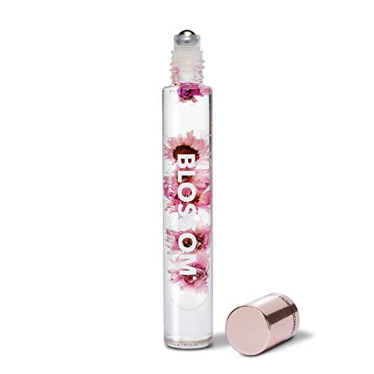 Blossom Roll on Perfume for Women Alcohol Free Rollerball Perfume Oil with Essential Oils, Infused with Real Flowers, Made in USA, 0.20oz (Sandalwood, cedar, Amber, Vetiver), Lavenderwood