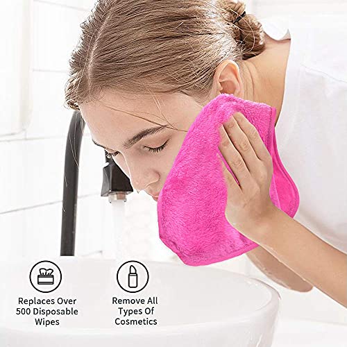 Tahari 3-Piece Reusable Makeup Remover Cloths - Fast Drying Washcloth - Face Towels for Women