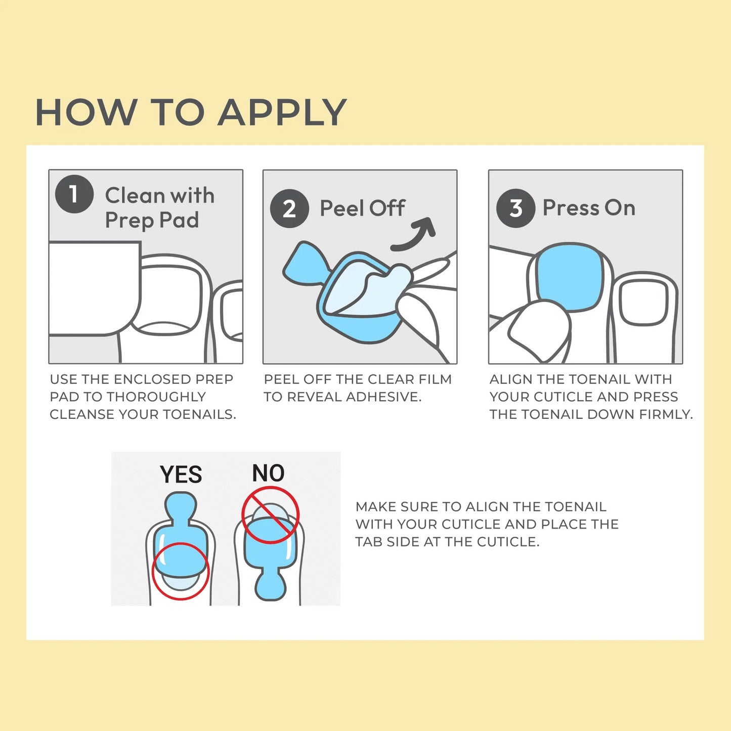 imPRESS Color Toe Nails Press On Pedicure 24 Nails Nude Popcorn
