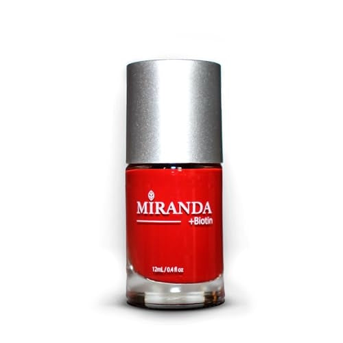 Miranda Beauty: Superfood-Infused Vegan Nail Polish for Healthy, Beautiful Nails, 21-free, Biotin-infused, Cruelty Free - TULIP - 0.40 fl oz