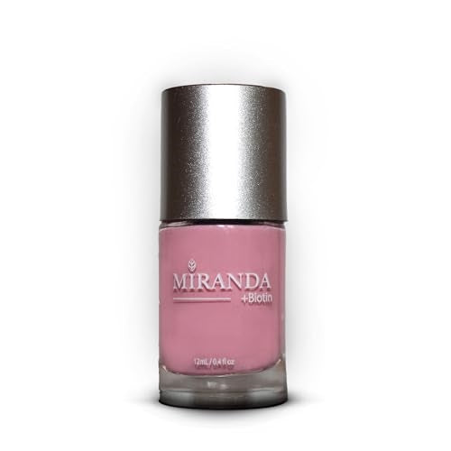 Miranda Beauty: Superfood-Infused Vegan Nail Polish for Healthy, Beautiful Nails, 21-free, Biotin-infused, Cruelty Free - DAHLIA - 0.40 fl oz
