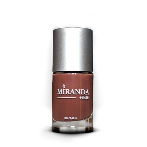 Miranda Beauty: Superfood-Infused Vegan Nail Polish for Healthy, Beautiful Nails, 21-free, Biotin-infused, Cruelty Free - AZALEA - 0.40 fl oz