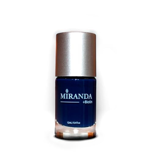 Miranda Beauty: Superfood-Infused Vegan Nail Polish for Healthy, Beautiful Nails, 21-free, Biotin-infused, Cruelty Free - BLUEBELL - 0.40 fl oz