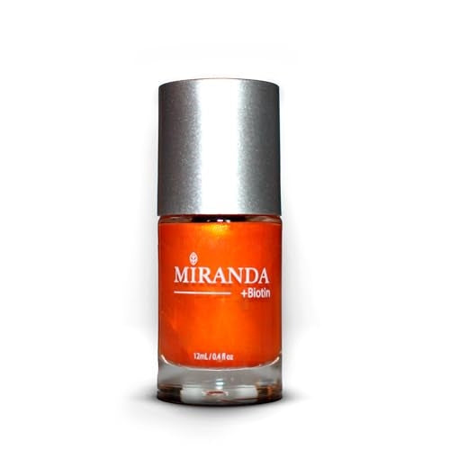 Miranda Beauty: Superfood-Infused Vegan Nail Polish for Healthy, Beautiful Nails, 21-free, Biotin-infused, Cruelty Free - MARYGOLD - 0.40 fl oz