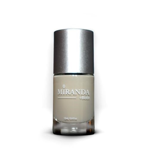 Miranda Beauty: Superfood-Infused Vegan Nail Polish for Healthy, Beautiful Nails, 21-free, Biotin-infused, Cruelty Free - LILY - 0.40 fl oz