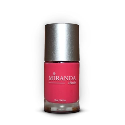 Miranda Beauty: Superfood-Infused Vegan Nail Polish for Healthy, Beautiful Nails, 21-free, Biotin-infused, Cruelty Free - CANDYTUFT - 0.40 fl oz