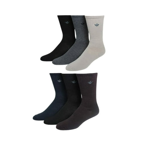 Dockers Men's Performance Socks - 6-Pairs Athletic and Dress Crew Socks, Tan Multi, Shoe Size 6-12.5