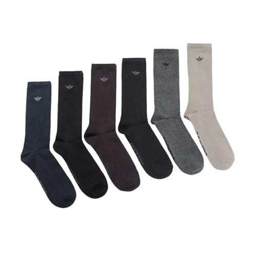 Dockers Men's Performance Socks - 6-Pairs Athletic and Dress Crew Socks, Tan Multi, Shoe Size 6-12.5