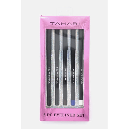Tahari 5 Piece Waterproof Eyeliner Set - Black, Brown, Navy, White