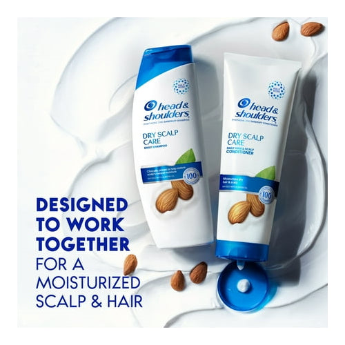Head and Shoulders Dandruff Shampoo and Conditioner Dual Pack, Dry Scalp Care, 12.5oz and 10.9oz
