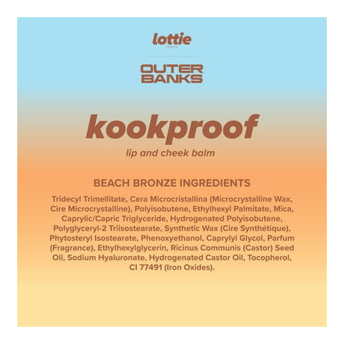 Lottie London X Outer Banks Kookproof Lip & Cheek Blush Balm, Beach Bronze, 20g
