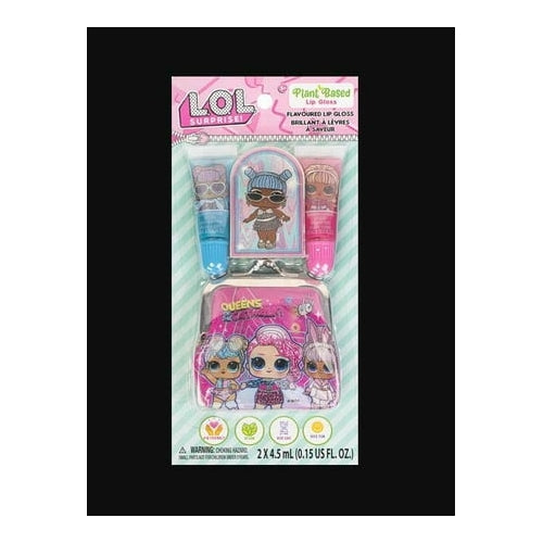 LOL Surprise Plant Based Lip Gloss, Sticker & Pouch / Coin Purse