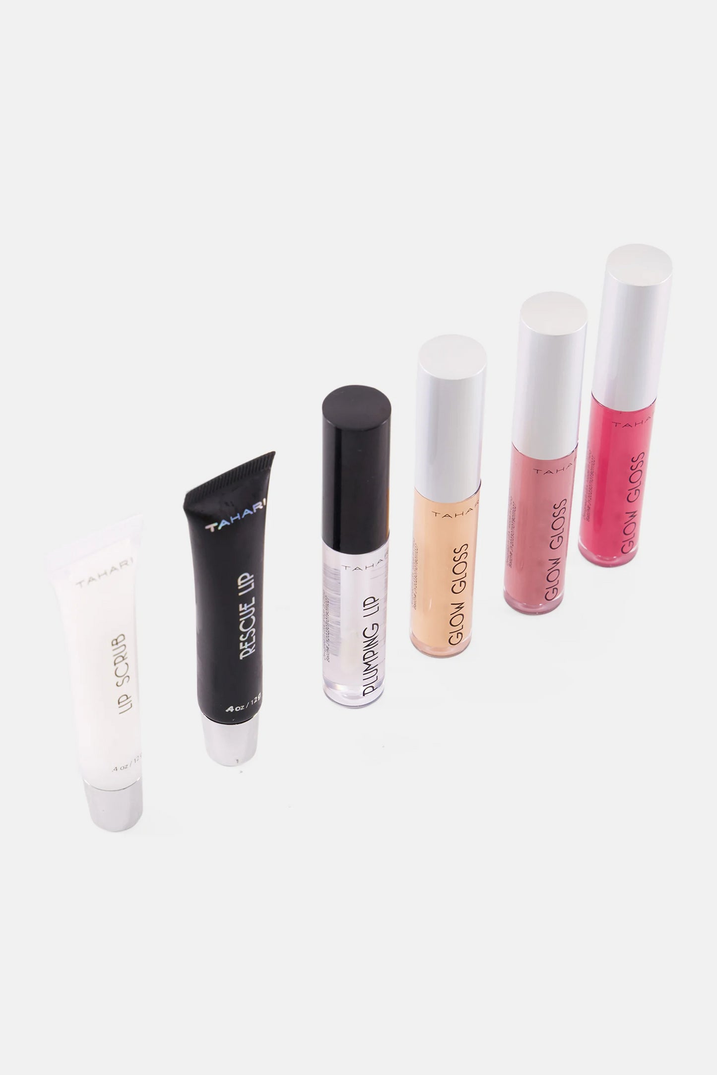 Tahari 6-Piece Limited Edition Gift Set - Lip Scrub, Rescue Lip , Plumping Lip , 3 Lip Gloss