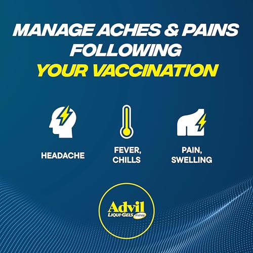 Advil Liqui-Gels minis Pain Reliever and Fever Reducer, Pain Medicine for Adults with Ibuprofen 200mg for Pain Relief - 8 Liquid Filled Capsules