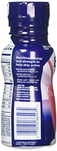 Ensure High Protein Nutrition Shake, Strawberry, 6 Count