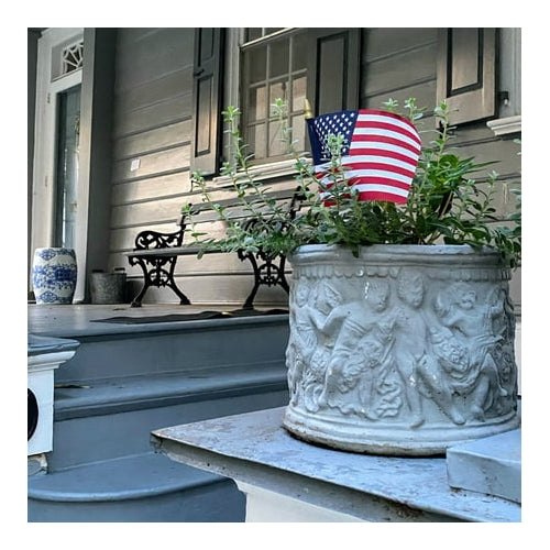 American Polycotton Stick Flag, 4" x 6" by Betsy Flags, 4-Pack