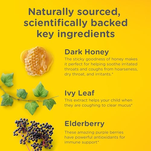 Zarbee's Children's Honey Cough Syrup + Mucus Day & Night Value Pack, Daytime & Nighttime Toddler Cough Syrup with Dark Honey & Ivy Leaf Extract, Mixed Berry Flavor, Two Pack, 2 x 4 fl. Oz