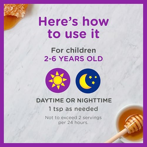 Zarbee's Children's Honey Cough Syrup + Immune Day & Night Value Pack, Daytime & Nighttime Toddler Cough Syrup with Dark Honey, Real Elderberry, Vitamin D, & Zinc, Mixed Berry, Two Pack, 2 x 4 fl. oz