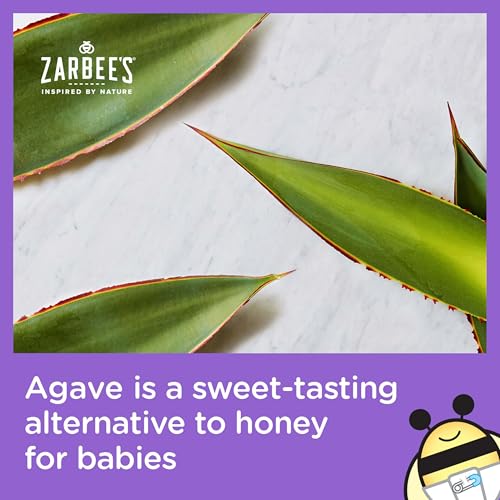 Zarbee's Baby Cough Syrup + Immune with Organic Agave + Zinc; Natural Grape Flavor; for Babies 6+ Months, 2 Fl Oz(Pack of 1)