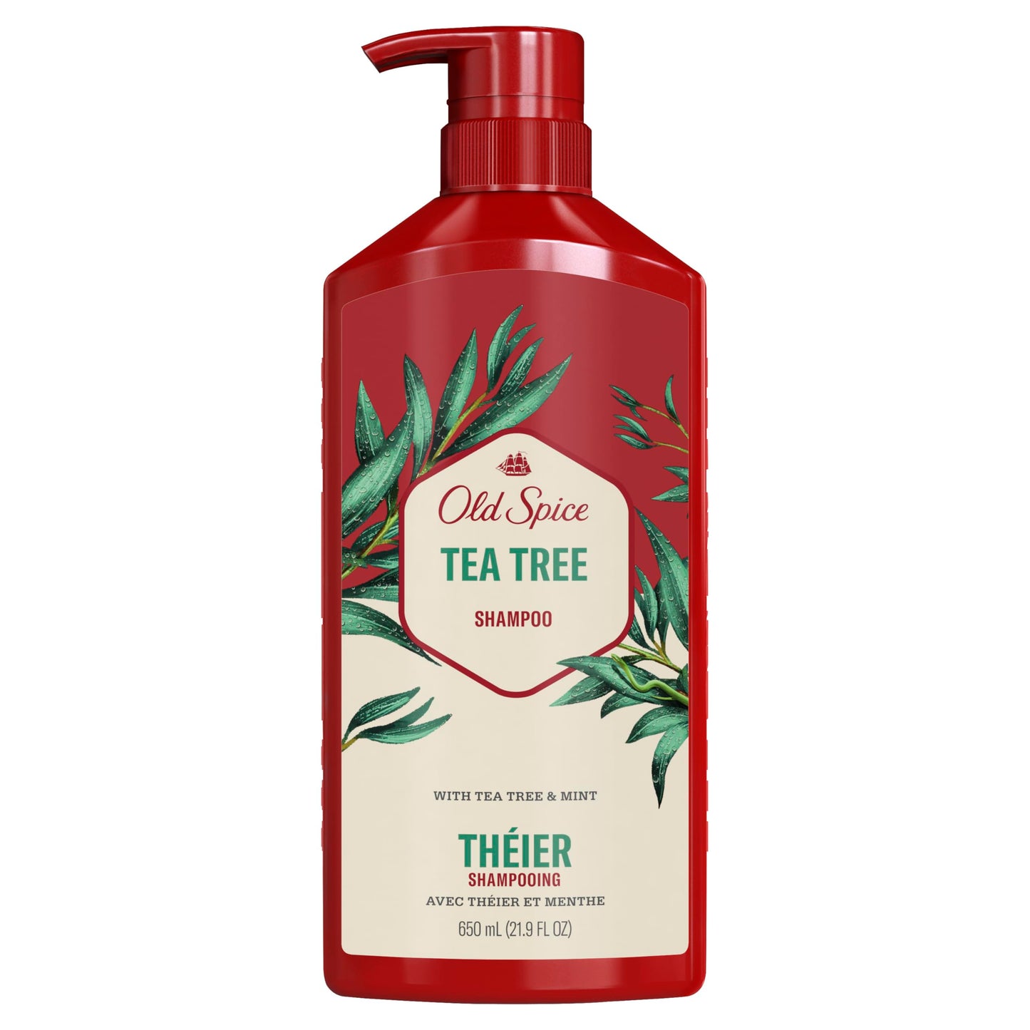 Caseeto Old Spice Reinvigorate Shampoo with Tea Tree Shampoo for Men, 650 Milliliters