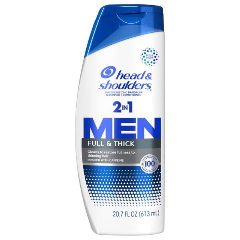 Head & Shoulders, Full & Thick Men 2 In 1 Dandruff Shampoo + Conditioner, 20.7 Ounce