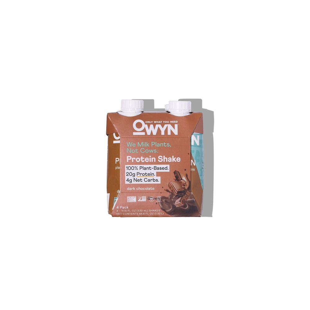 OWYN Dark Chocolate Plant Based Protein Shake 4pk, 11.15 FZ