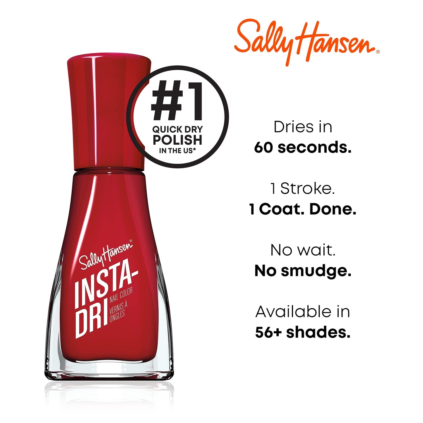 Sally Hansen Insta-Dri Nail Polish - Catch Me If You Clam, 0.31 fl oz (Pack of 1)