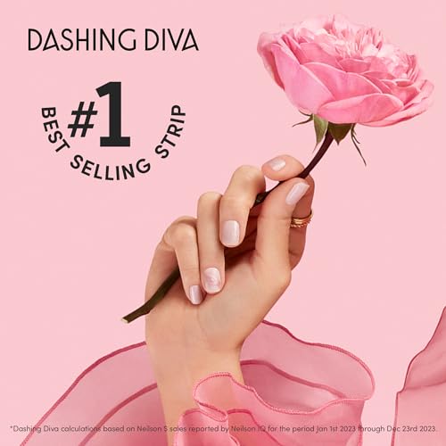 Dashing Diva Glaze Mani Pedi Kit - The Eye Candy Glaze - Comes with LED Nail Lamp - Long Lasting, Semicured Gel Nail Strips for Toes & Hands