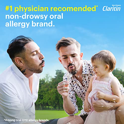 Claritin 24 HR Non Drowsy Allergy Medicine, Loratadine antihistamine tablets, 10 Ct