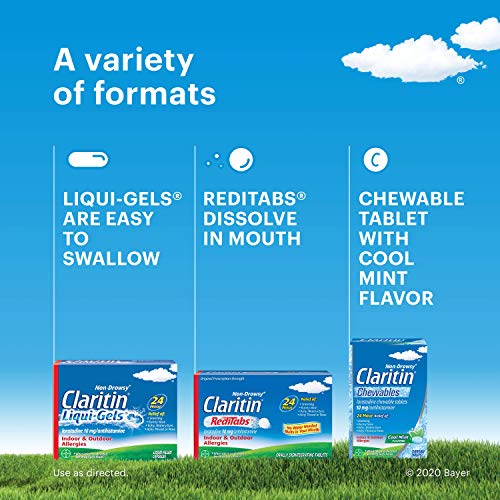 Claritin 24 Hour Non-Drowsy Allergy Tablets, 10 mg, 20 Count