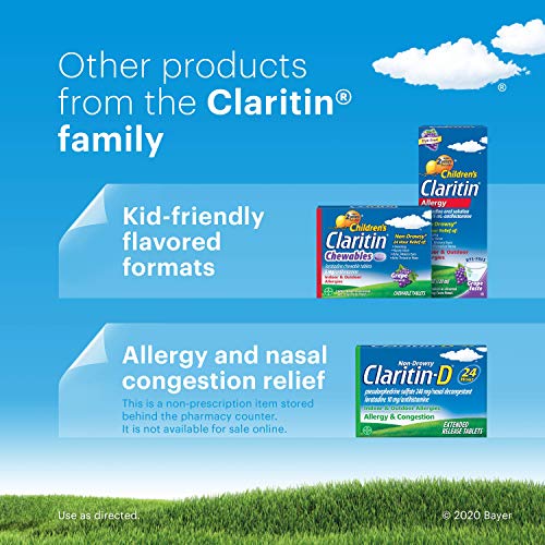 Claritin 24 Hour Non-Drowsy Allergy Tablets, 10 mg, 20 Count