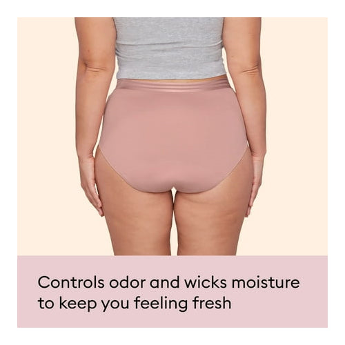 Thinx For All Leaks Light Absorbency Hi-Waist Bladder Leak Underwear, Medium, Desert Rose