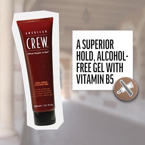 American Crew Men's Hair Styling Gel, Firm Hold, Non-Flaking, 8.4 fl oz