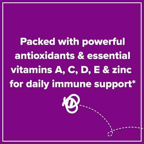 Zarbee's Elderberry Gummies for Kids with Vitamin C; Zinc & Elderberry; Daily Childrens Immune Support Vitamins Gummy for Children Ages 2 and Up; Natural Berry Flavor; 21 Count